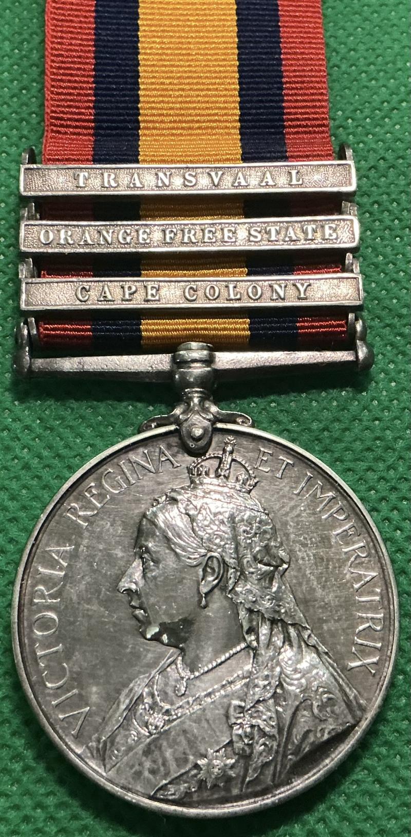 3 BAR QSA, O BATTERY R.H.A, DIED PRETORIA 23-12-1900