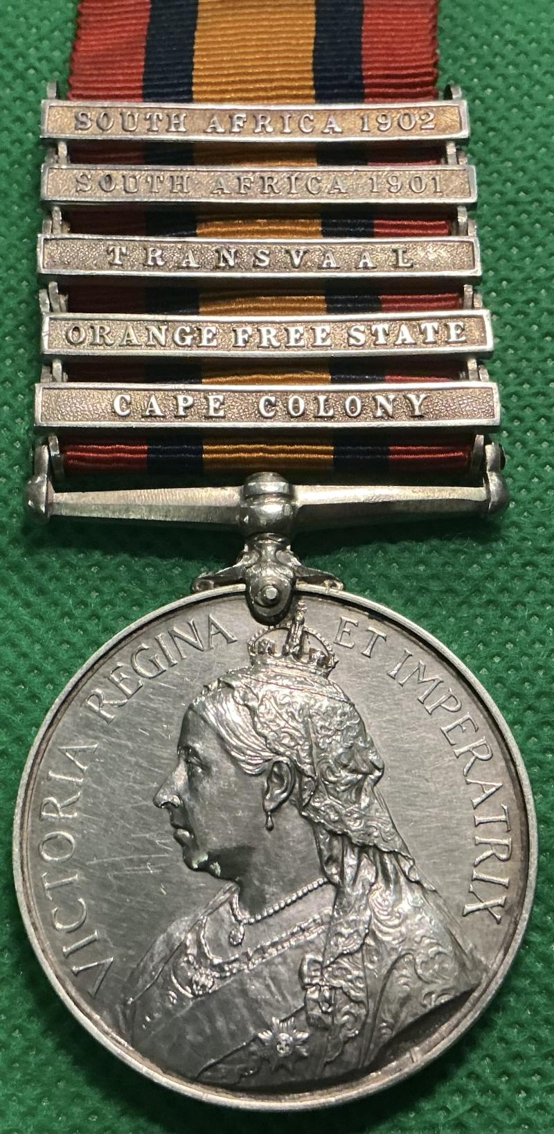 5 BAR QSA, 110th NORTHUMBERLAND, IMPERIAL YEOMANRY