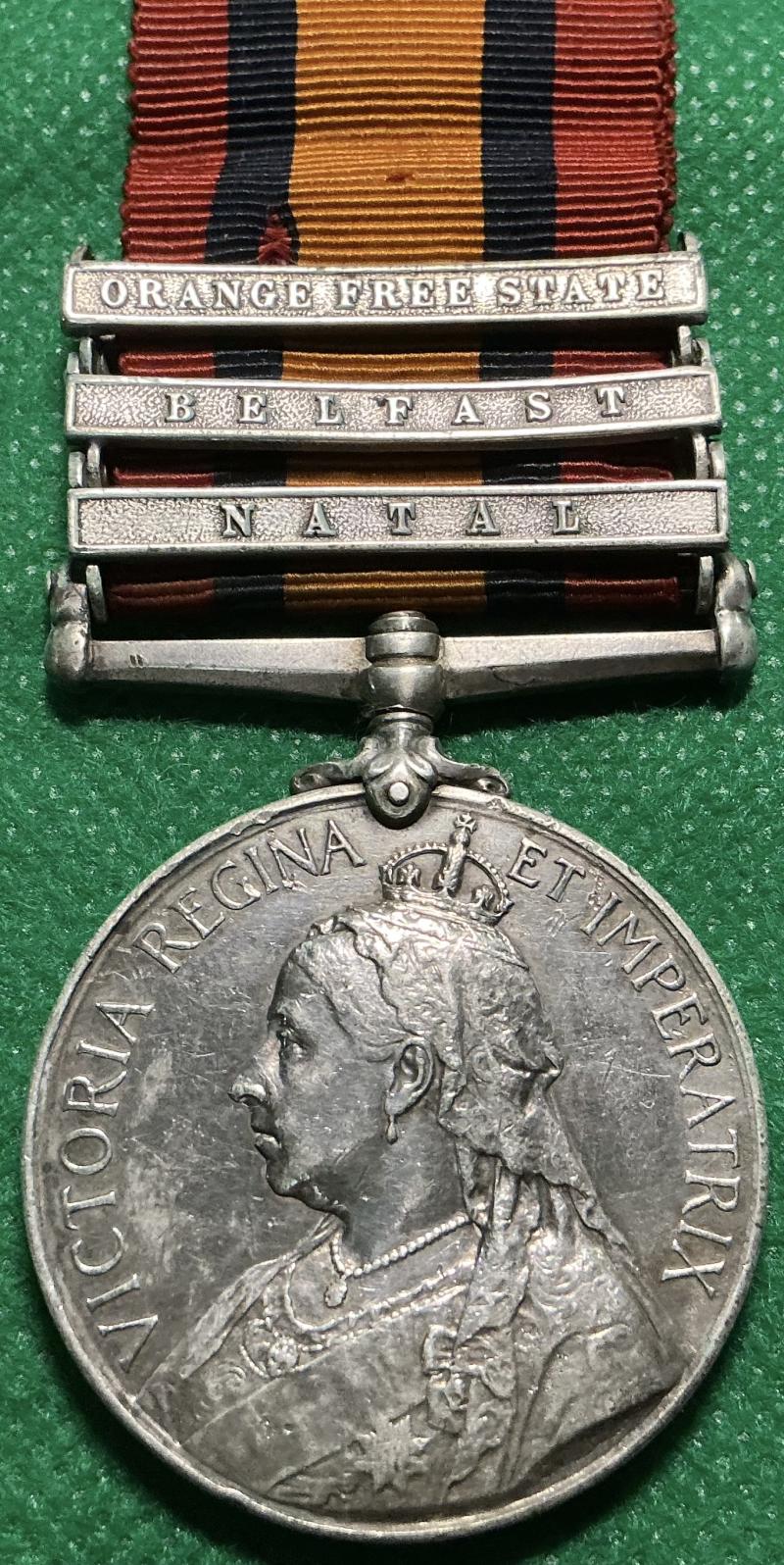 3 BAR QSA, 1st ROYAL INNISKILLING FUSILIERS, FROM TYRONE