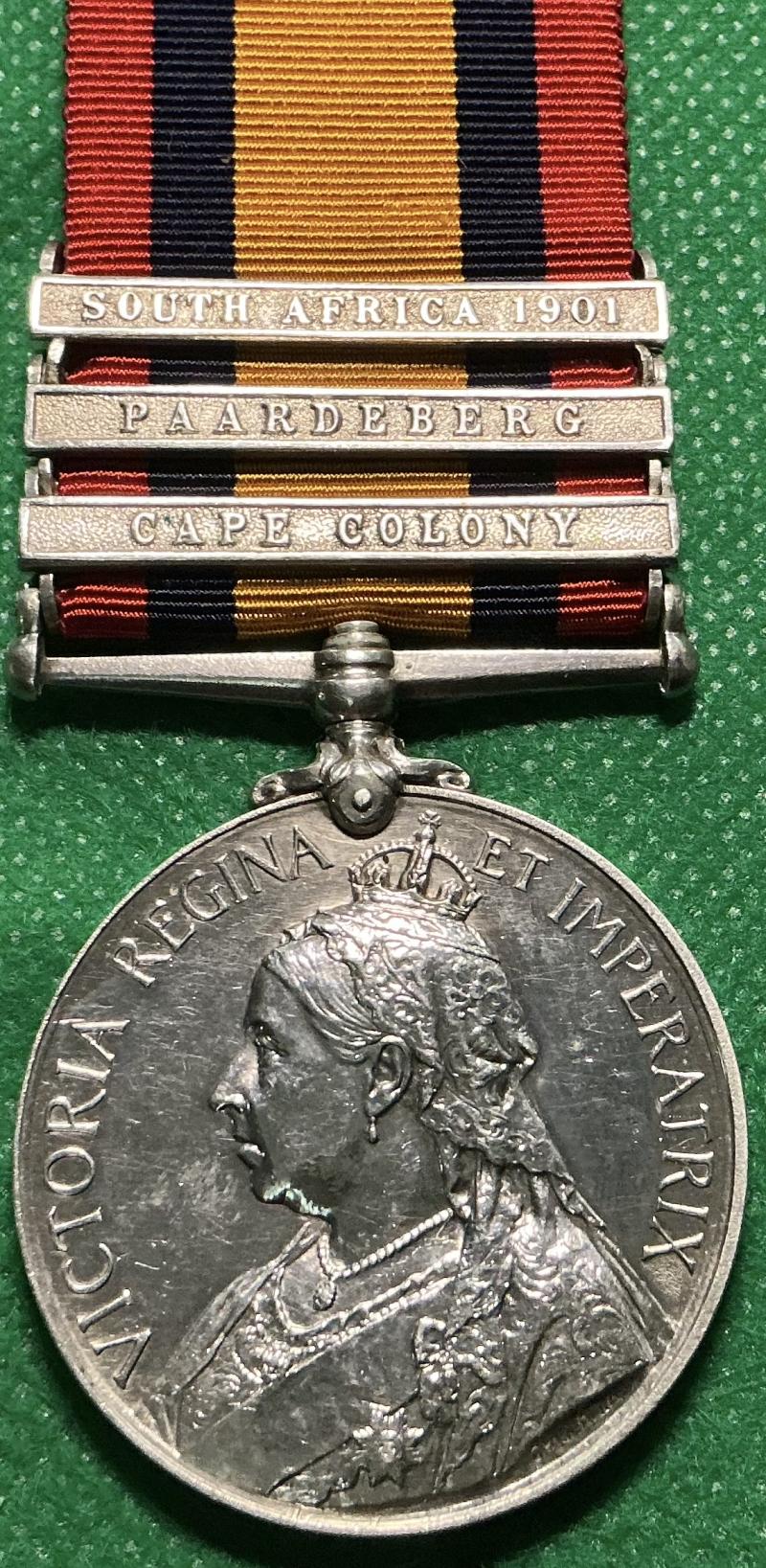 3 BAR QSA, 2nd BLACK WATCH, TWICE WOUNDED, MAGERSFONTEIN 11-12-99 & PAARDEBERG 18-2-1900