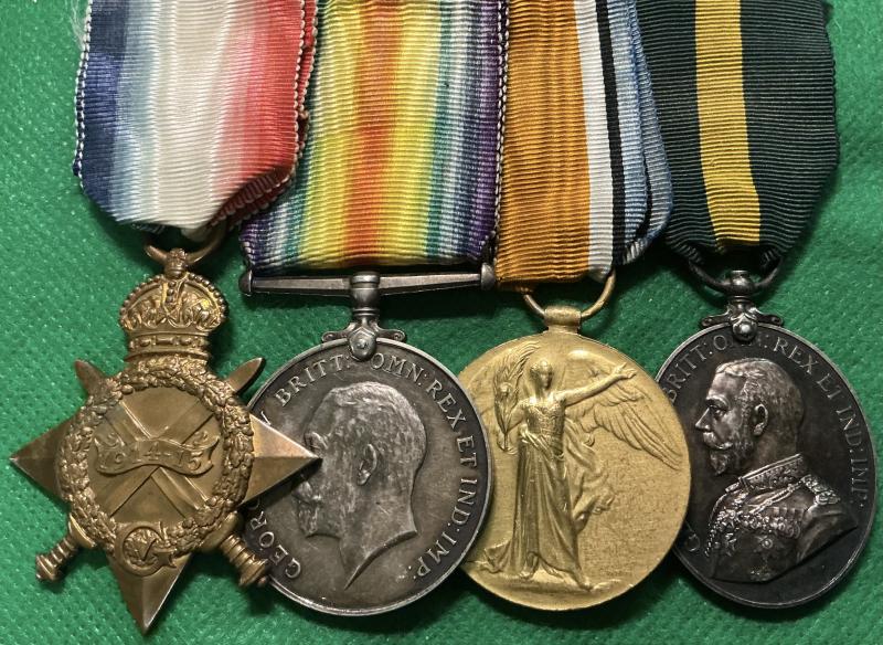 WW1 1914-15 TRIO & GV TFEM, 1/5th SEAFORTH HIGHLANDERS, FROM BRORA ,SERVICE NUMBER 46