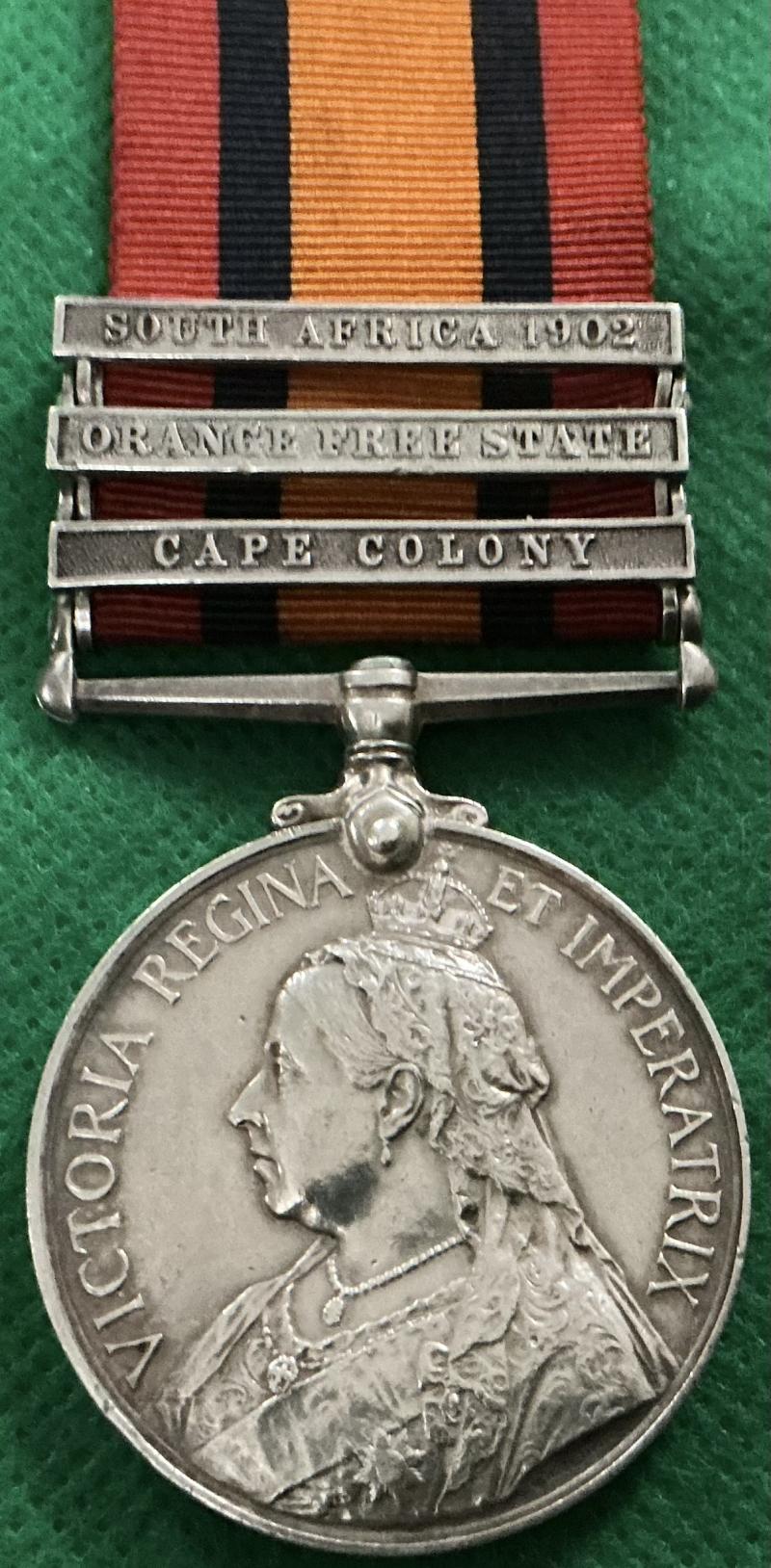 3 BAR QSA, VOL COY, BLACK WATCH, K.I.A WW1 WITH THE SOUTH AFRICAN SCOTTISH