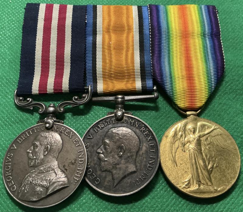 WW1 MILITARY MEDAL (MM) & PAIR, 9th TANK CORPS, FROM SELBY