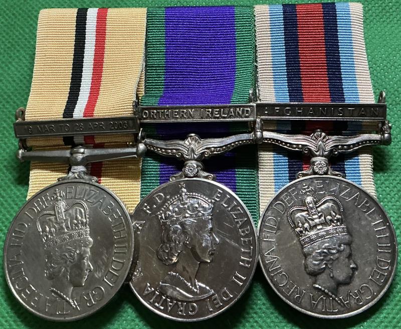 MODERN GROUP TO A FEMALE R.L.C RECIPIENT, IRAQ, N.IRELAND & AFGHANISTAN