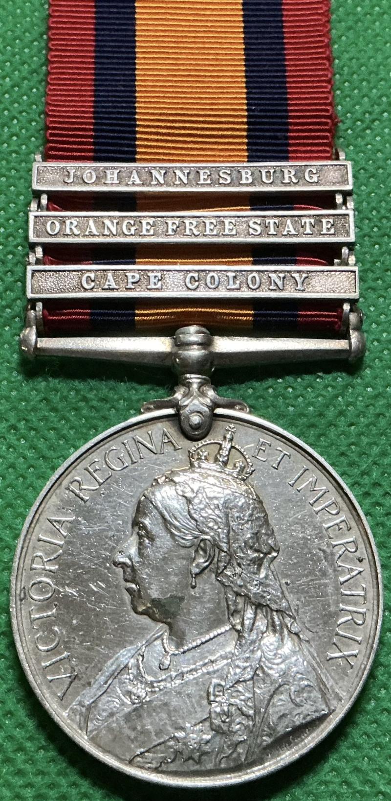 3 BAR QSA, 1st GORDON HIGHLANDERS, WOUNDED DOORNKOP 29-5-1900, OFFICER 31st CANADIAN INFANTRY WW1, WOUNDED 1918