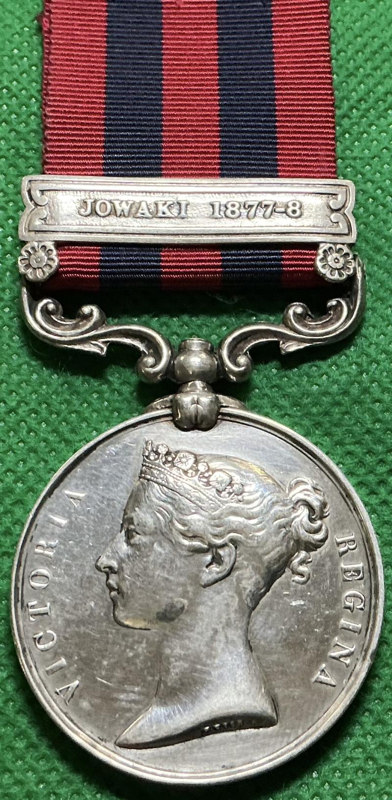 IGS 1854, JOWAKI 1877-78, 51st FOOT / K.O.Y.L.I