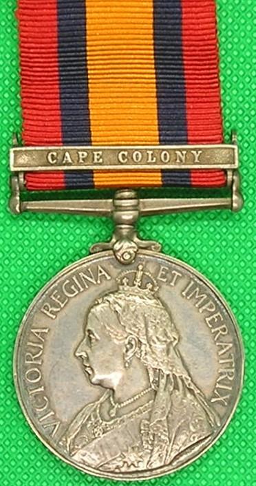 QSA CAPE COLONY, NORTH STAFFORDSHIRE REGIMENT
