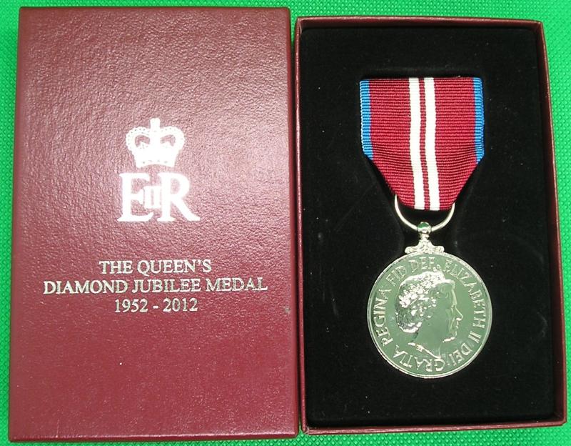MINT BOXED 2012 DIAMOND JUBILEE MEDAL