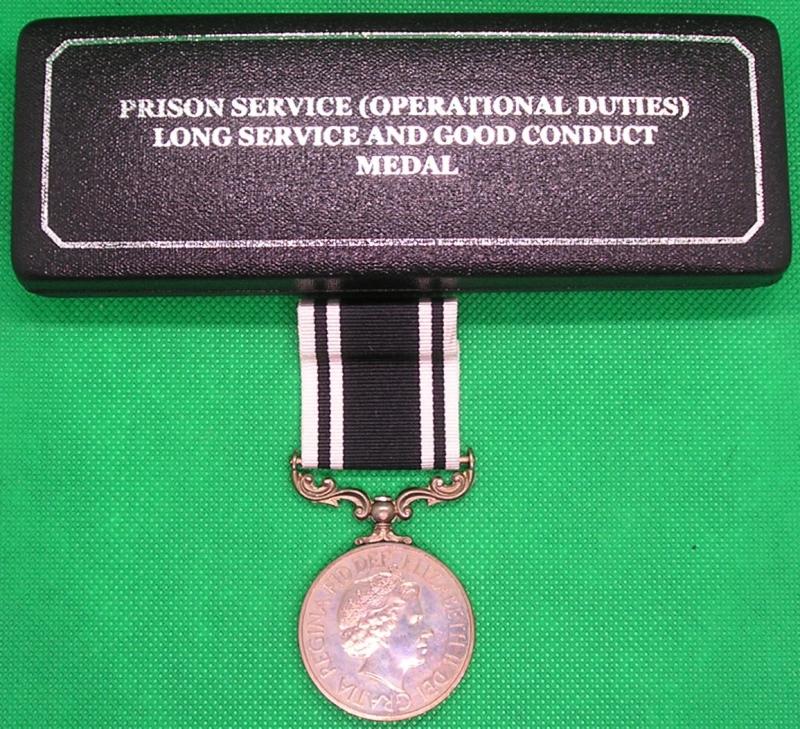 MINT BOXED PRISON SERVICE LONG SERVICE MEDAL
