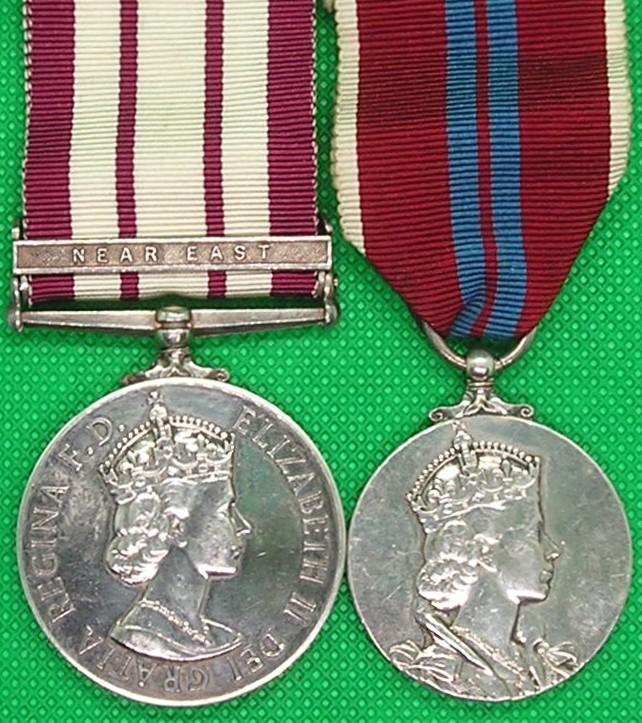 NGS NEAR EAST & 1953 CORONATION MEDAL, ROYAL NAVY
