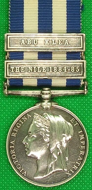 2 BAR EGYPT THE NILE 1884-85 & ABU KLEA, 1st ROYAL SUSSEX REGT