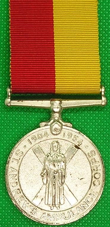 ST ANDREWS AMBULANCE ASSOCIATION MEDAL 1954