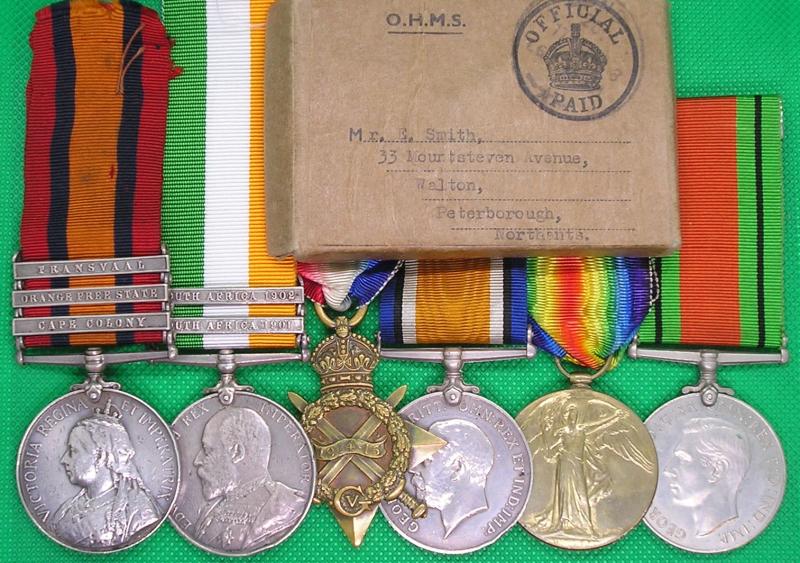 BOER WAR, WW1 & WW2 GROUP, E.LANC.R, RFA, R.A.F, FROM ACCRINGTON, LANCS