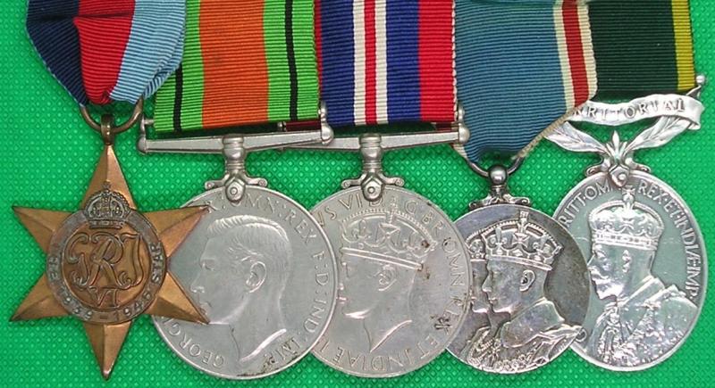 LONG SERVING ROYAL ARTILLERY TERRITORIAL GROUP, ENTITLED TO TWO CLASPS, FROM MIDDLESBROUGH