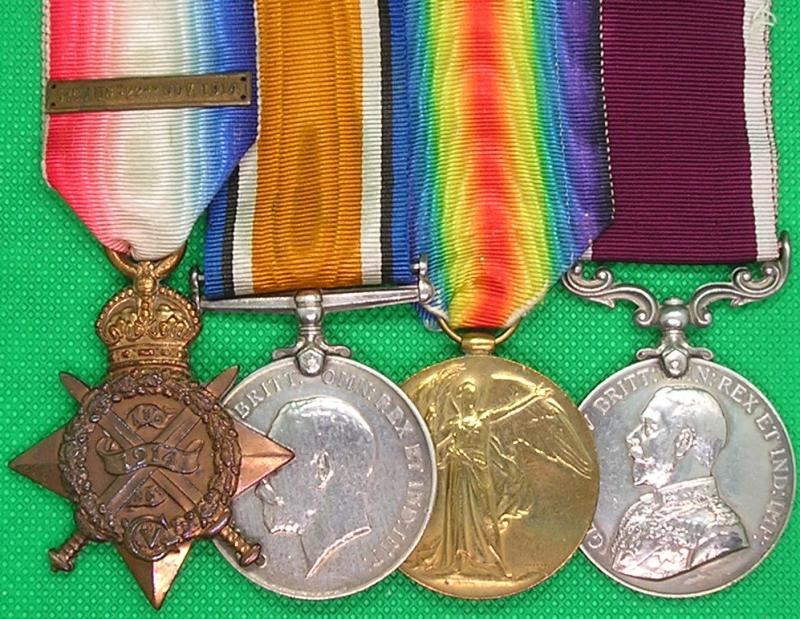 WW1 1914 MONS STAR & BAR TRIO WITH LS&GC, 6th DRAGOON GUARDS & THE ROYALS
