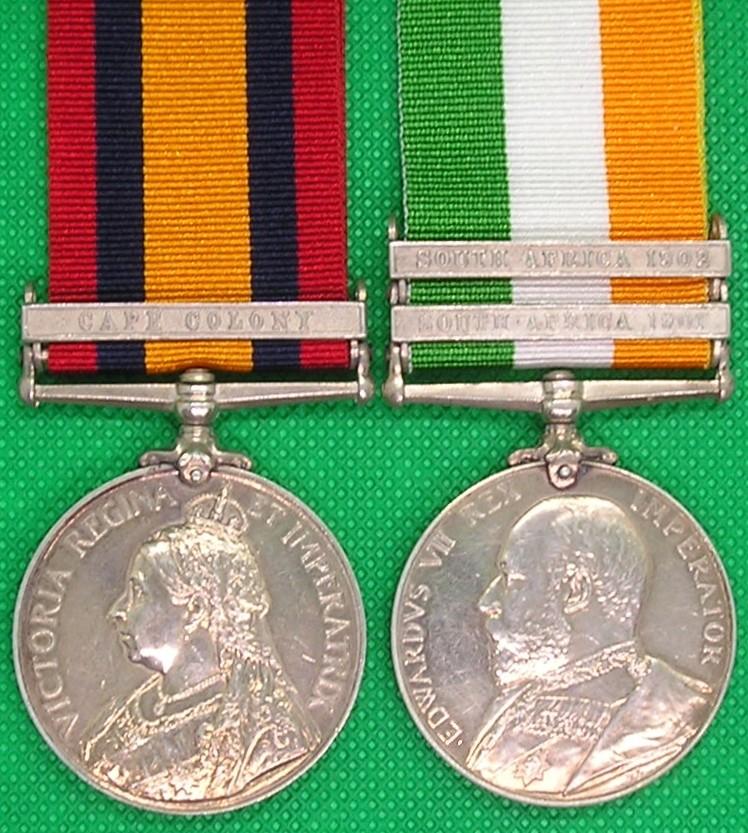 QSA & KSA PAIR, OFFICER, 4th NORTH STAFFORDSHIRE REGT