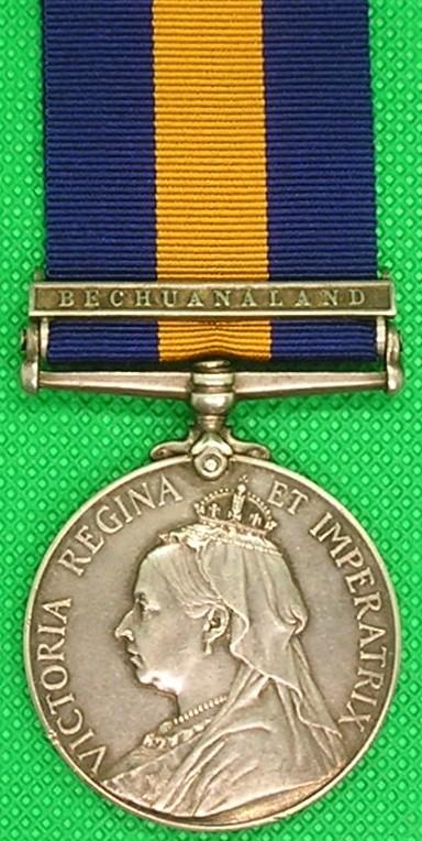 CAPE GENERAL SERVICE MEDAL, BECHUANALAND, OUDTSHOORN VOLUNTEER RIFLES