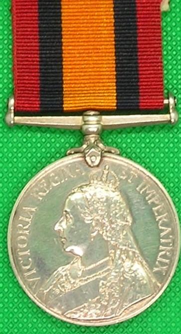 QUEEN'S MEDITERRANEAN MEDAL, 3rd NORTHUMBERLAND FUSILIERS, FROM NEWCASTLE