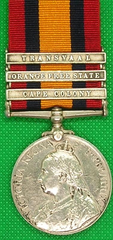 3 BAR QSA, VOL COY, NORTHUMBERLAND FUSILIERS FROM BELLINGHAM