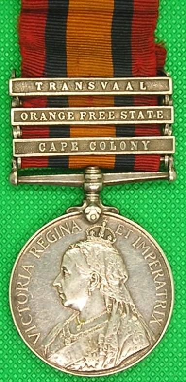 3 BAR QSA, 1st VOLUNTEER SERVICE COY, 1st NORTHUMBERLAND FUSILIERS, FROM HEXHAM