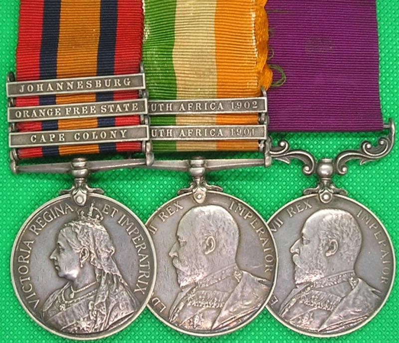 QSA, KSA & EVII LS&GC,BAND SJT, 2nd NORTH STAFFORDSHIRE REGT