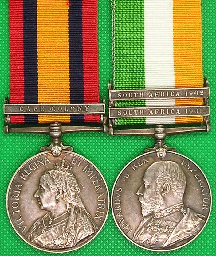 QSA & KSA PAIR, 2nd NORTH STAFF REGT, INVALIDED HOME