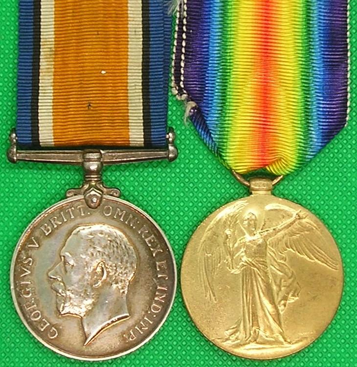 WW1 PAIR, 1/4th NORTHUMBERLAND FUSILIERS