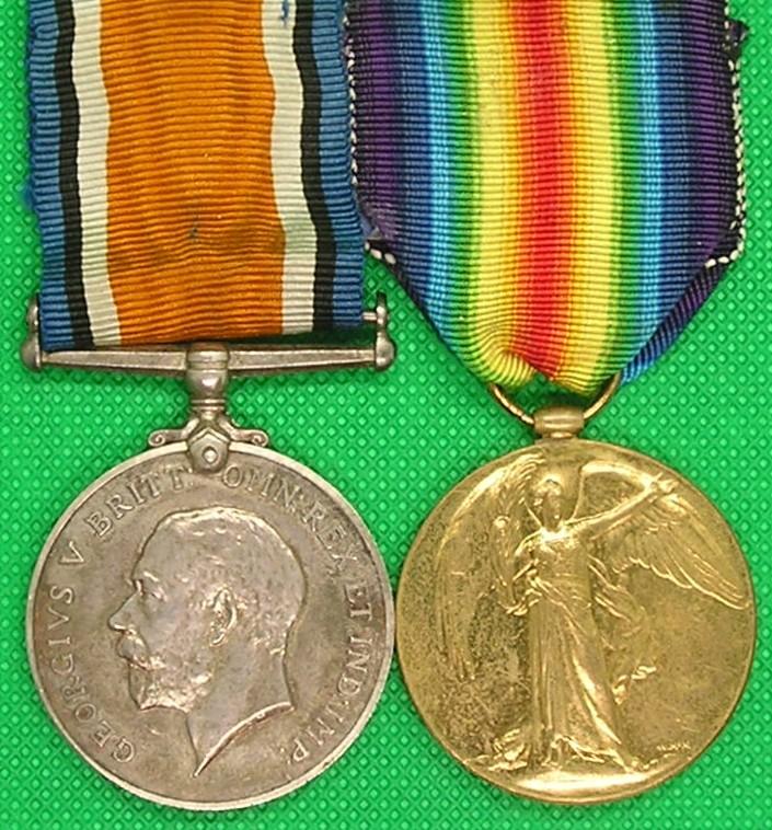 WW1 PAIR, 18th GLOUCESTER REGT