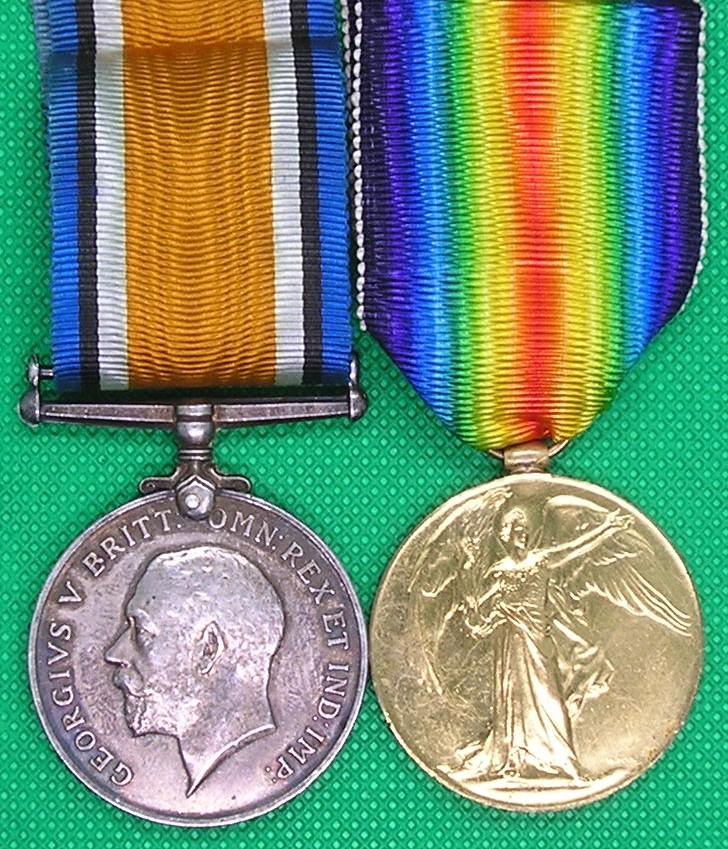 WW1 PAIR, 1st K.O.S.B FROM LANARK, GUN SHOT WOUND TO LEFT FOOT 1917