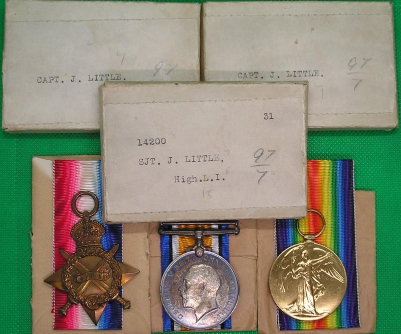 MINT BOXED 1914-15 TRIO, 16th HIGHLAND.L.I & NOTTS & DERBY OFFICER