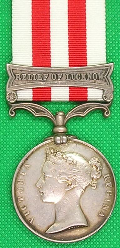 INDIAN MUTINY, RELIEF OF LUCKNOW, 64th REGIMENT, NORTH STAFFORDSHIRE