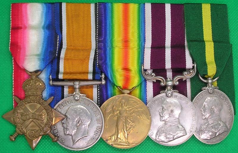 WW1 1914-15 TRIO, MSM & TFEM, 37th DIV TRAIN A.S.C, FROM BRIGHTON