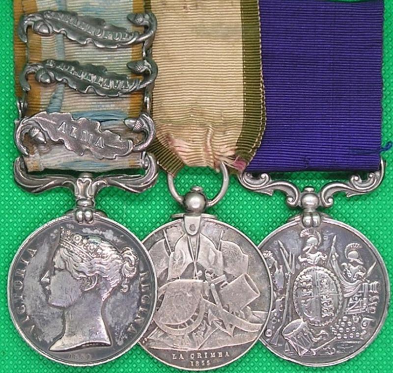 3 BAR CRIMEA PAIR & VICTORIAN LS&GC, 41st REGIMENT & GRENADIER GUARDS