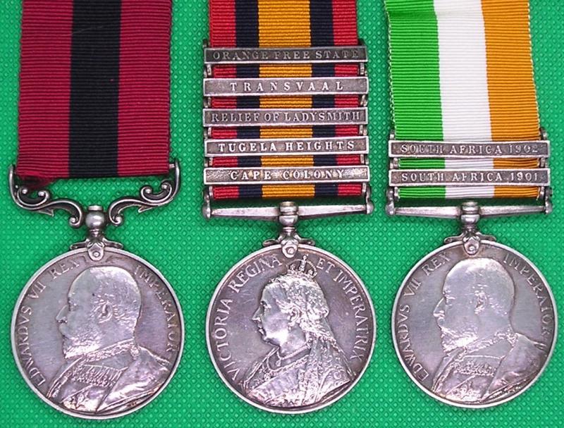 EVII BOER WAR DCM GROUP, 66th BATTERY R.F.A, SERVED COLENSO 1899, FROM SHEFFIELD