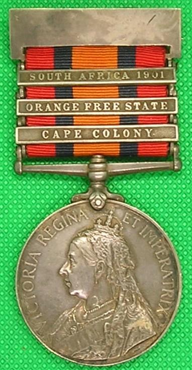 3 BAR QSA, VOLUNTEER COY, ROYAL SUSSEX REGIMENT