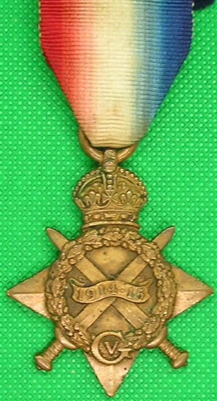 WW1 1914-15 STAR, SUSSEX YEOMANRY, COMMISSIONED R.SUSSEX.REGT 1918