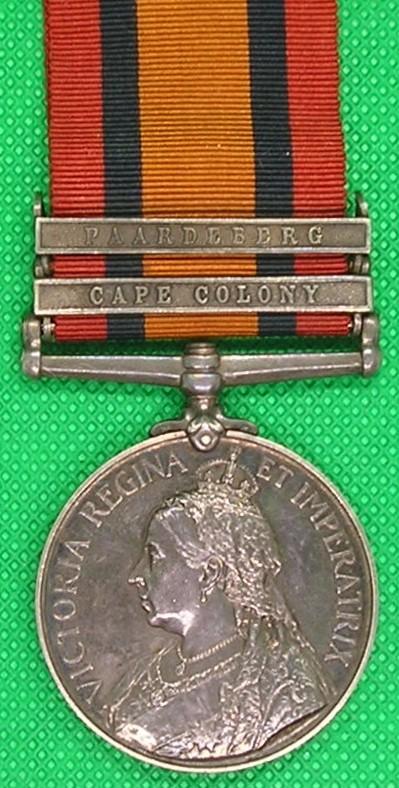 2 BAR QSA, SEAFORTH HIGHLANDERS OFFICER, K.I.A & M.I.D PAARDEBERG 18-2-1900