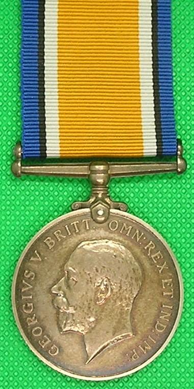 WW1 BRITISH WAR MEDAL, OFFICER, 14th R.WARWICKSHIRE REGT, DIED OF WOUNDS AT HOME 21-10-1916