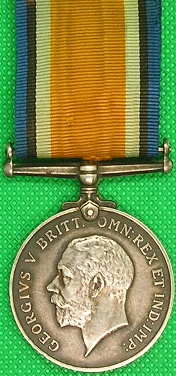 WW1 BRITISH WAR MEDAL, 2nd YORKSHIRE REGIMENT, K.I.A 1-7-1916, FIRST DAY OF THE SOMME