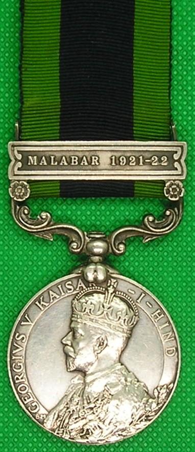GVR IGS MALABAR 1921-22, 2nd DORSET REGIMENT, DIED INDIA  26-12-1921