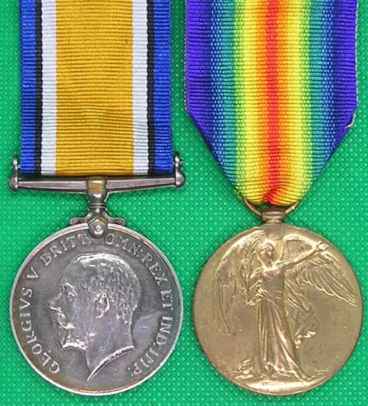 WW1 PAIR, 4th LONDON REGIMENT