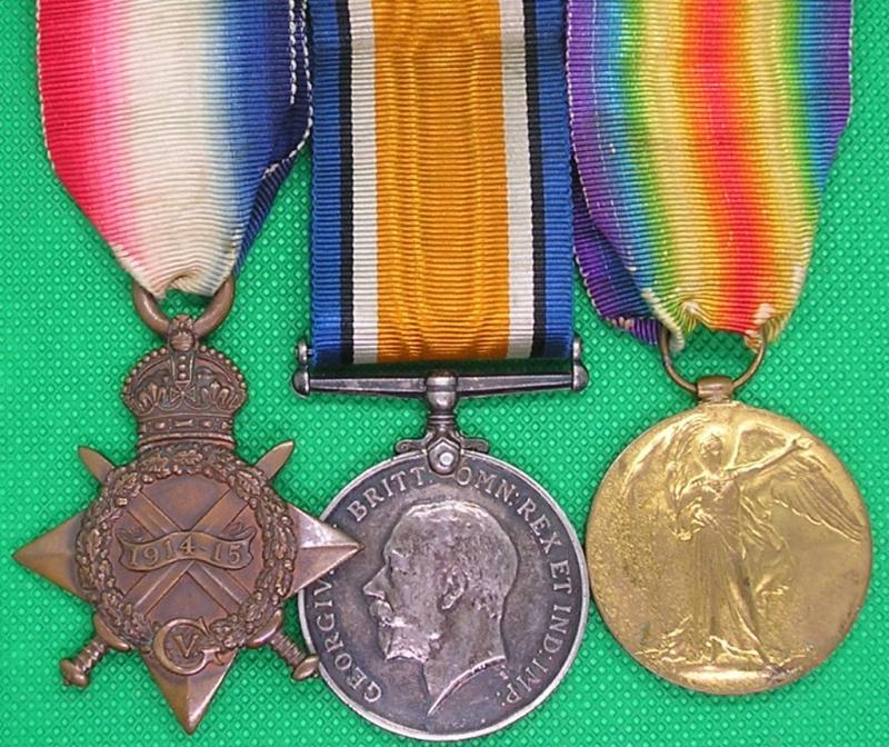 WW1 1914-15 TRIO, 2nd LONDON REGIMENT, DISCHARGED WITH A SILVER WAR BADGE