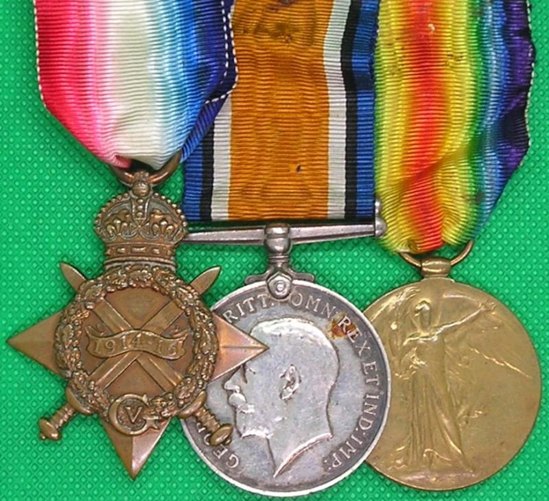 WW1 1914-15 TRIO, 13th LIVERPOOL REGIMENT & M.G.C, TWICE WOUNDED 1918