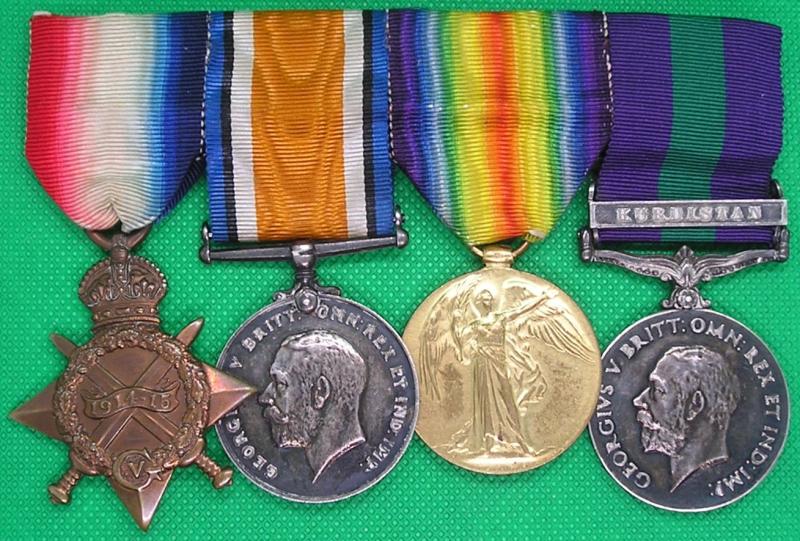WW1 1914-15 TRIO & GSM KURDISTAN. COOKS MATE RN & CPL R.A.F