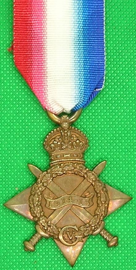 WW1 1914-15 STAR, 4th LANCASHIRE FUSILIERS OFFICER, K.I.A F&F 7-7-1915, FORMER RUGBY PLAYER FOR BATLEY
