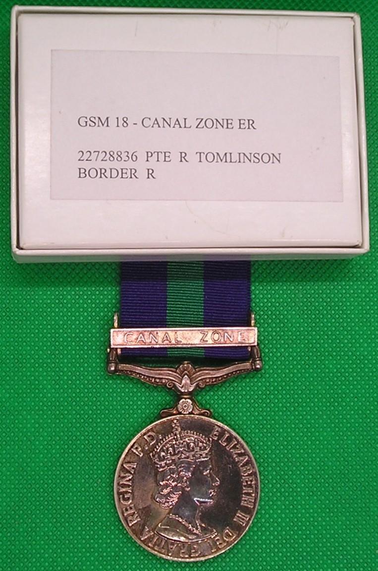 MINT BOXED GSM CANAL ZONE, BORDER REGIMENT