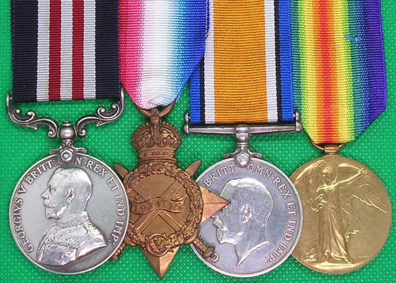 WW1 MILITARY MEDAL (MM) & 1914-15 TRIO, 15th TANK CORPS, A TANK DRIVER AT FLESQUIRES 27-9-1918, FROM OLDHAM