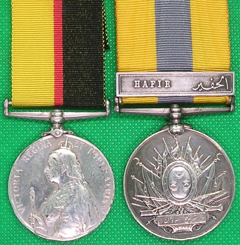 SUDAN PAIR, 1st NORTH STAFFORDSHIRE REGIMENT