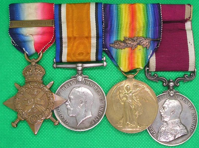 WW1 1914 MONS STAR & BAR TRIO WITH 1914 M.I.D & GVR LS&GC, 23rd BDE R.F.A, FROM WICKLOW