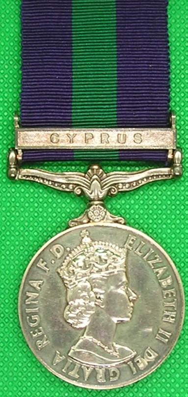 EIIR GSM CYPRUS TO A BRITISH POLICE SERJEANT